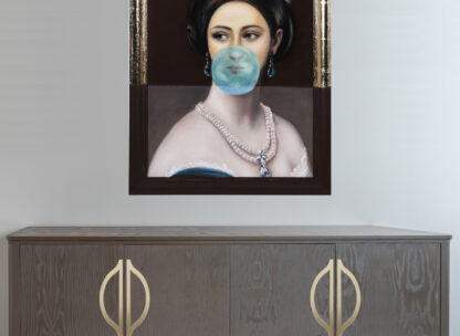 Modernios klasikos ąžuolinė komoda